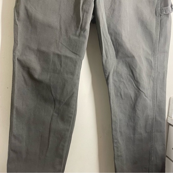 Dickies Relaxed Fit Heavyweight Duck Carpenter Pants Olive Green size 38x32 - Picture 7 of 13